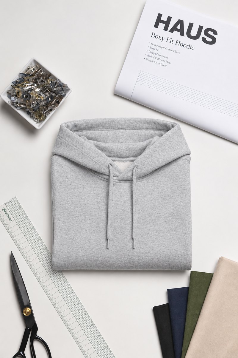Molde de hoodie boxy fit